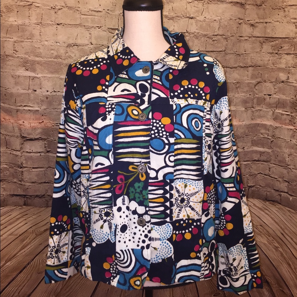 Parsley & Sage Multi Color Blazer Medium